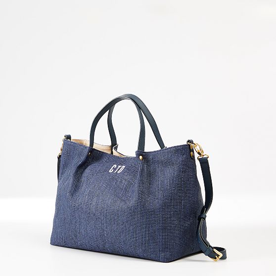 Gemma Italian Raffia Tote