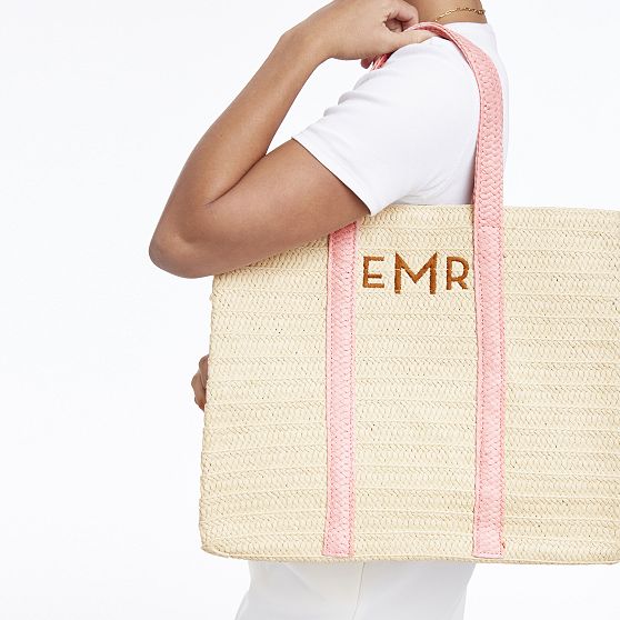 Oversized Straw Beach Tote