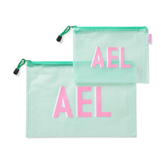 Poolside Clear Pouch, Set of 2