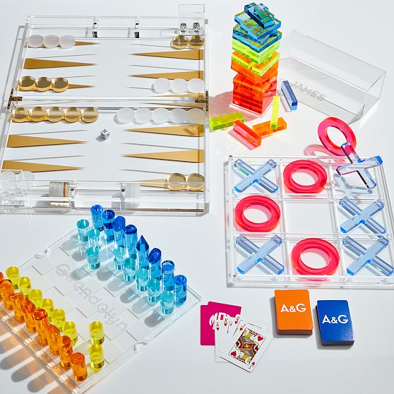 Acrylic Neon Tic Tac Toe Game Set