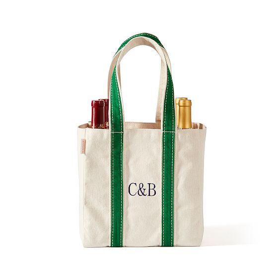 Canvas Four Bottle Wine Tote