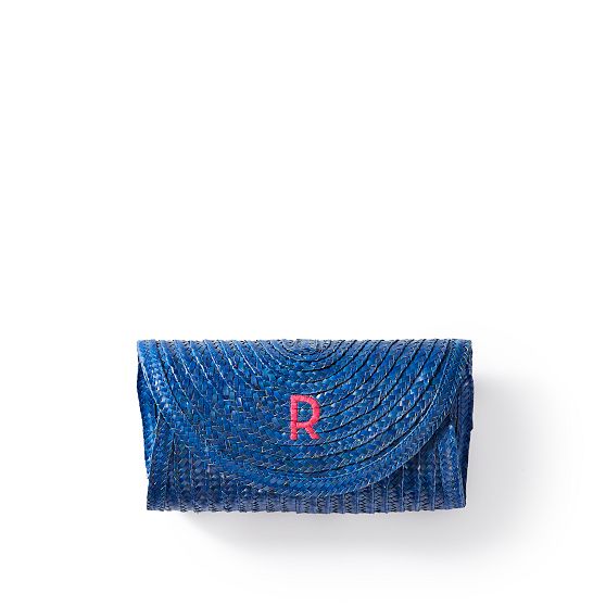 Palm Leaf Rounded Clutch