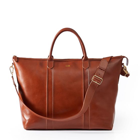 Taylor Twill Leather Travel Tote