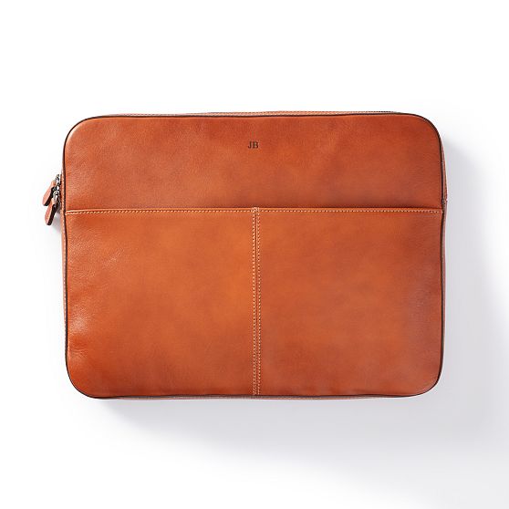 Graham Leather Laptop Zipper Case