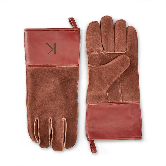 Leather and Suede BBQ Gloves