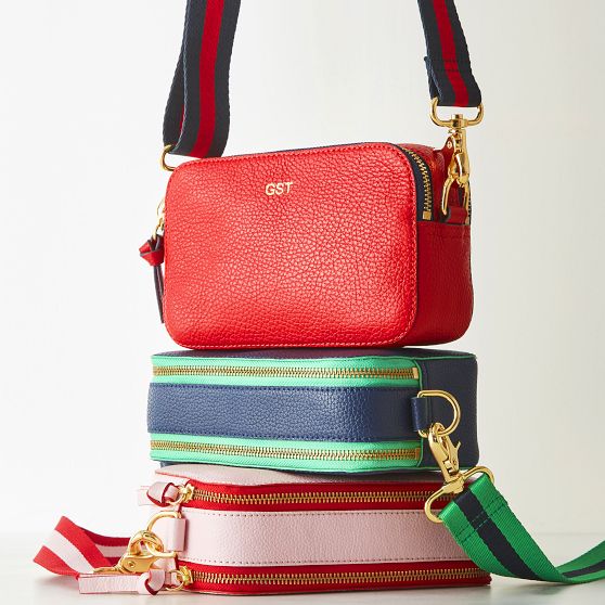 Dual zip crossbody bag best sale