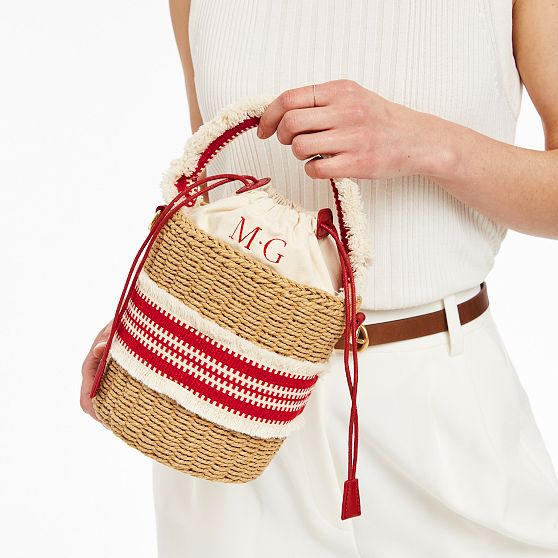 Hampton Raffia Crossbody Bag