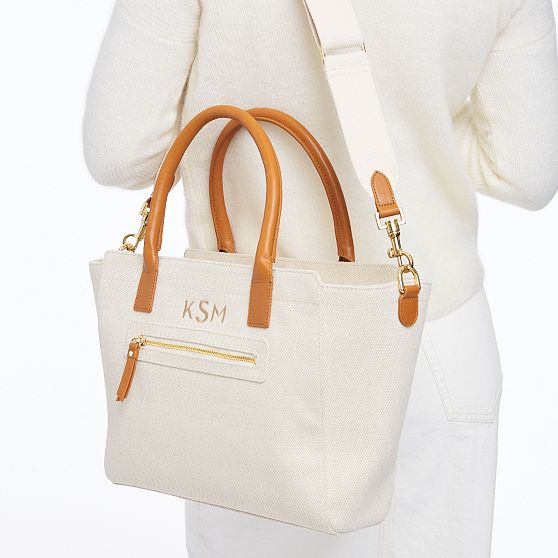 Italian Canvas Zip Tote