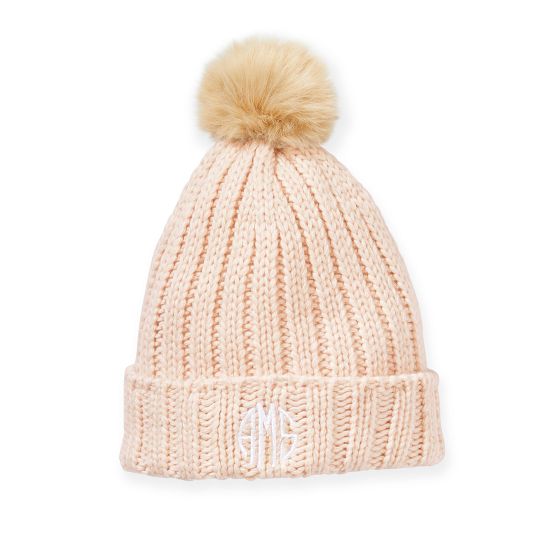 Kids Faux Fur Pom Pom Hat