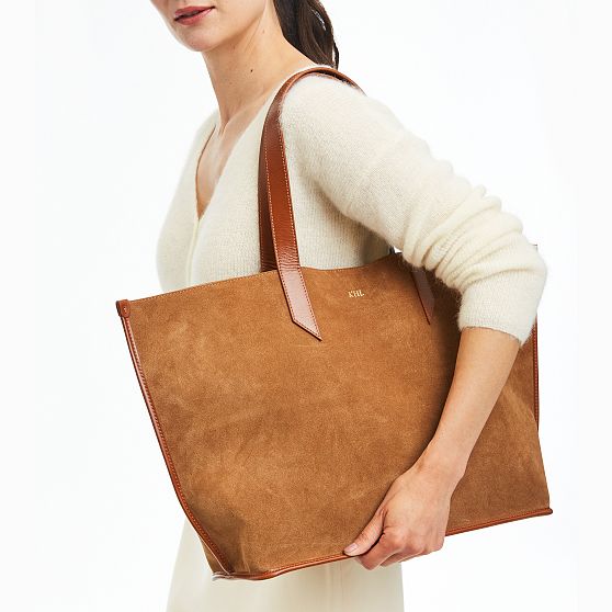 Vail Suede and Leather Tote