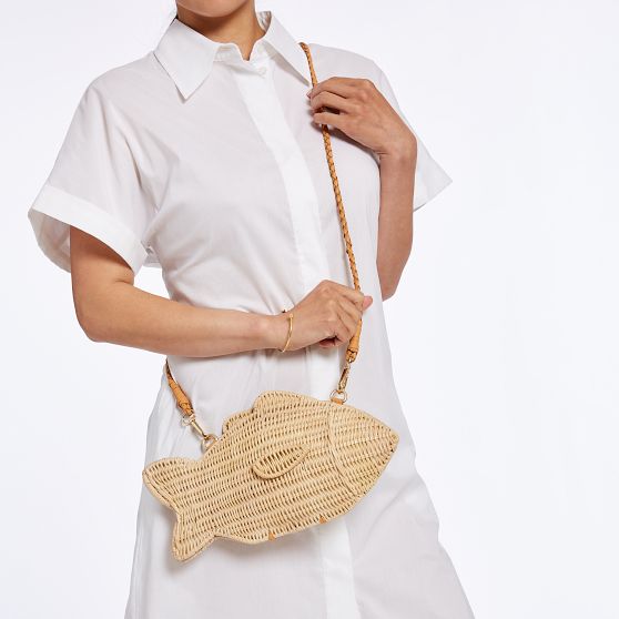 Wicker Fish Crossbody