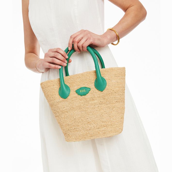 Mia Italian Raffia Handbag