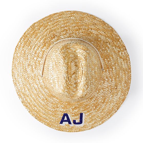 Monogram Mary Straw Hat