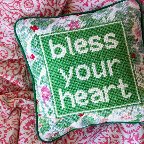 Needlepoint Accent Pillow