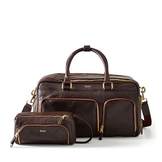 Harvey Leather Zipper Overnighter