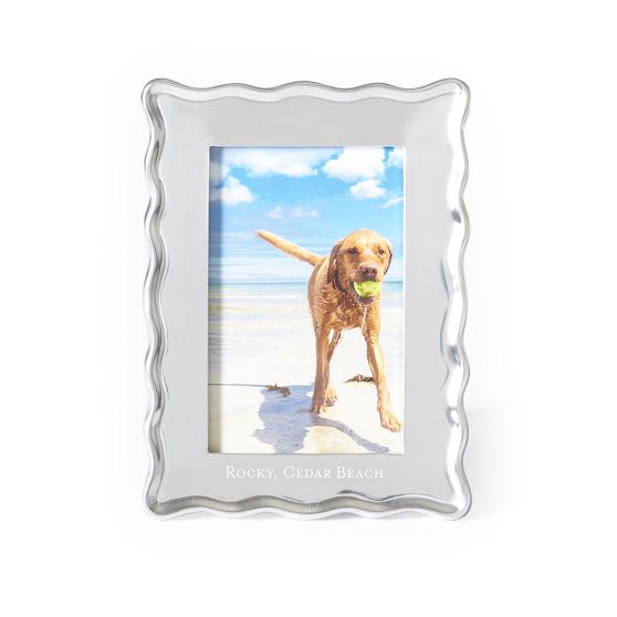 Scalloped Silver Photo Frame