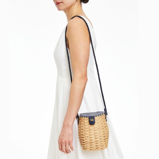 Seaside Wicker Crossbody Bag