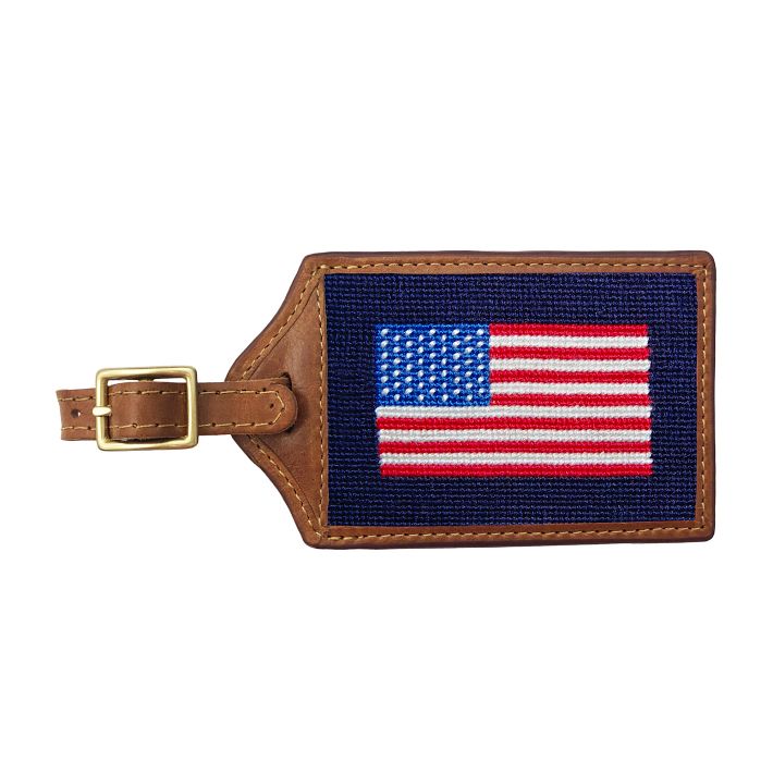 Smathers &amp; Branson Needlepoint Luggage Tag