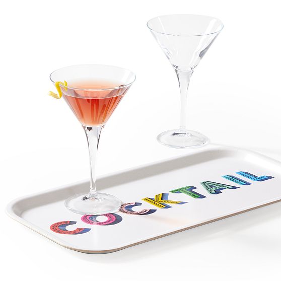 Birch Wood Cocktail Serving Tray