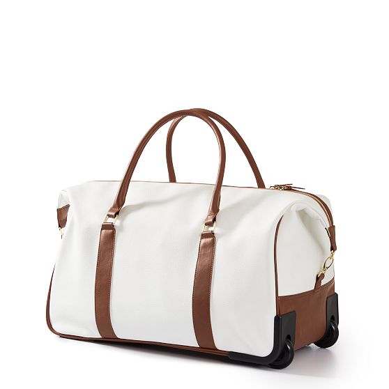 Concourse Vegan Leather Rolling Duffle