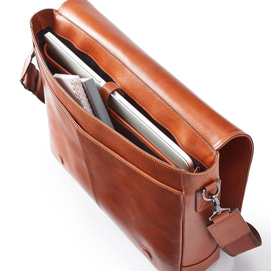 Graham Leather Messenger Bag