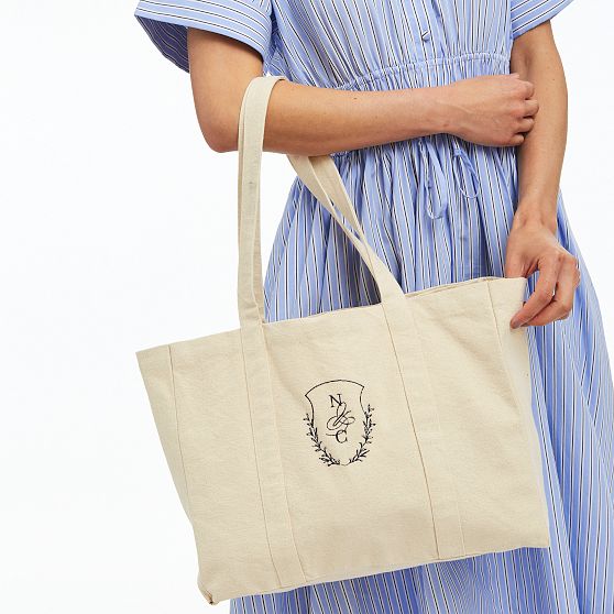 Personalized Simple Canvas Tote