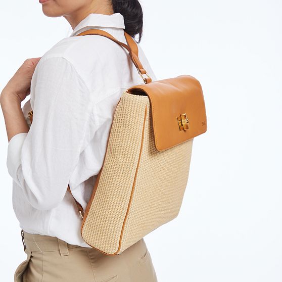 Essential Raffia Backpack