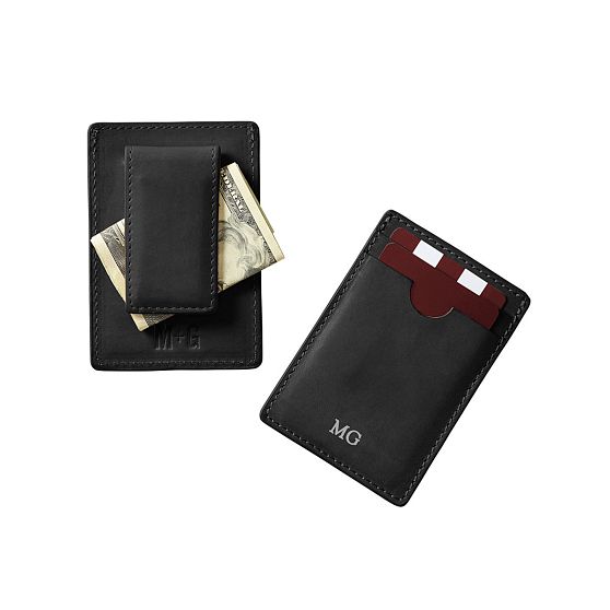 Leather Money Clip Wallet