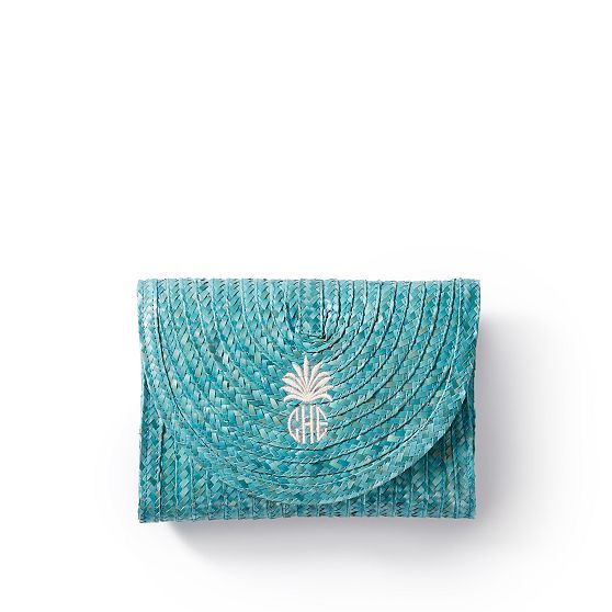 Palm Leaf Envelope Clutch