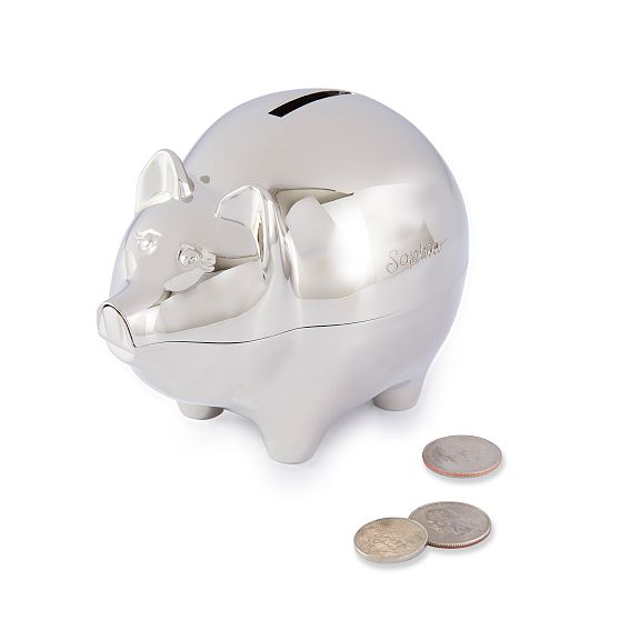 Silver Piggy Bank