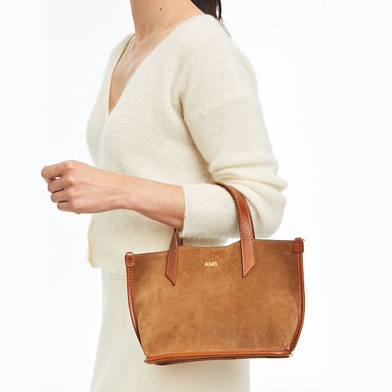 Vail Suede and Leather Crossbody Bag