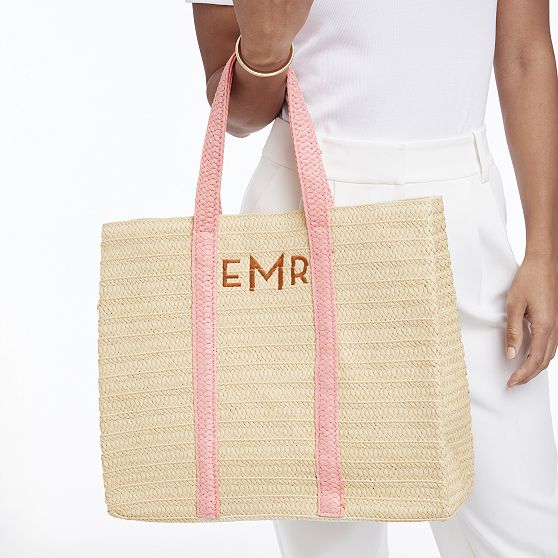 Oversized Straw Beach Tote