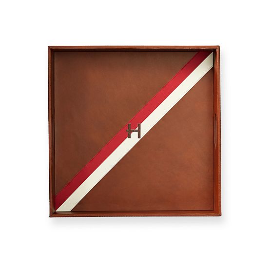 Oxford Leather Stripe Tray