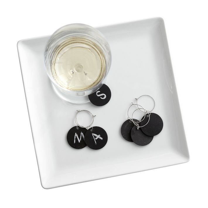 Chalkboard Wine Charms