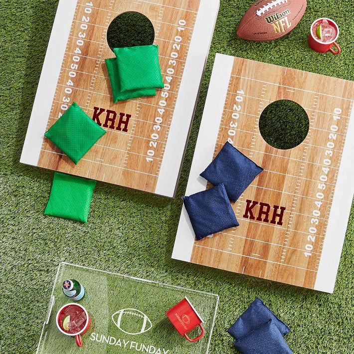 Football Lacquer Bean Bag Toss