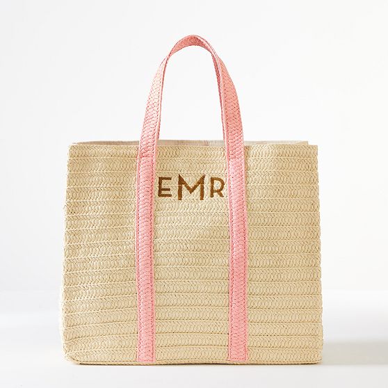 Oversized Straw Beach Tote