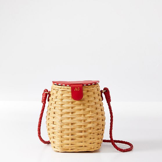 Seaside Wicker Crossbody Bag