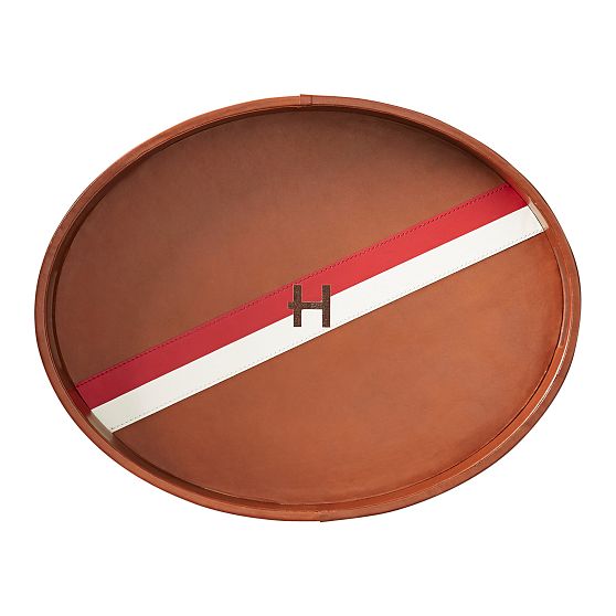 Oxford Leather Stripe Tray