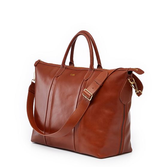 Taylor Twill Leather Travel Tote