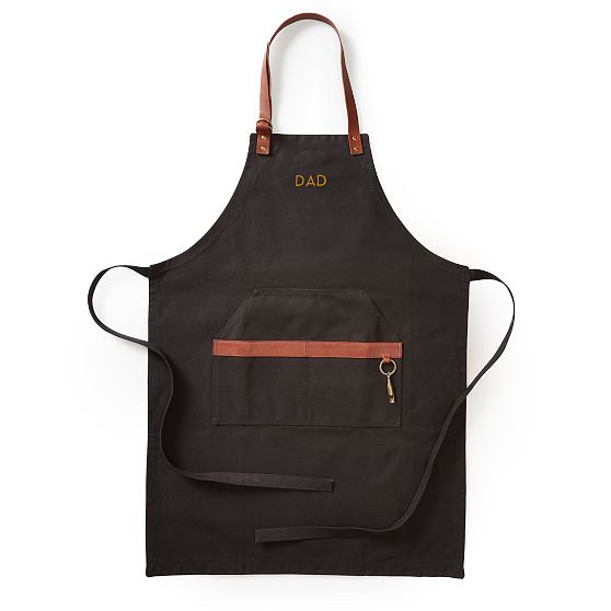 Waxed Canvas and Leather BBQ Apron