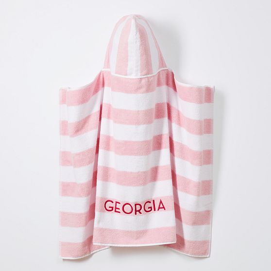 Cabana Stripe Kids Hooded Beach Towel