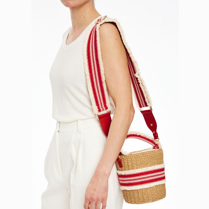 Hampton Raffia Crossbody Bag