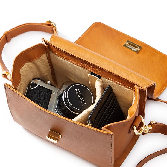 Hayden Leather Crossbody Camera Bag