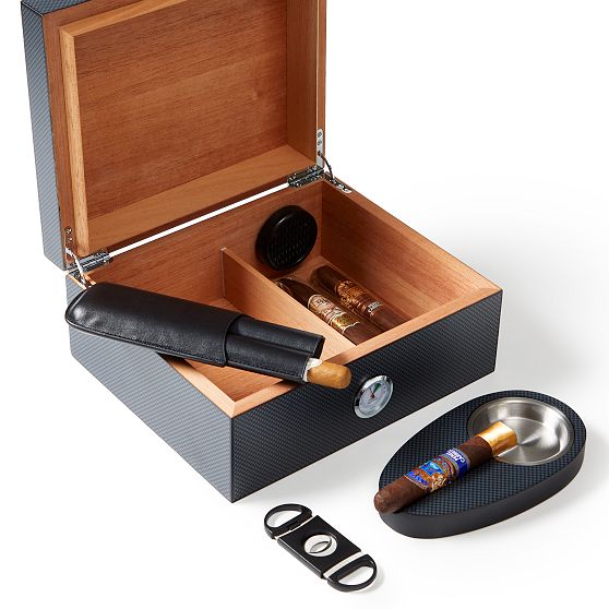 Luxe Cigar Humidor Gift Set