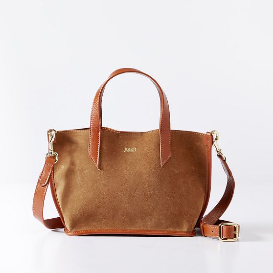 Vail Suede and Leather Crossbody Bag