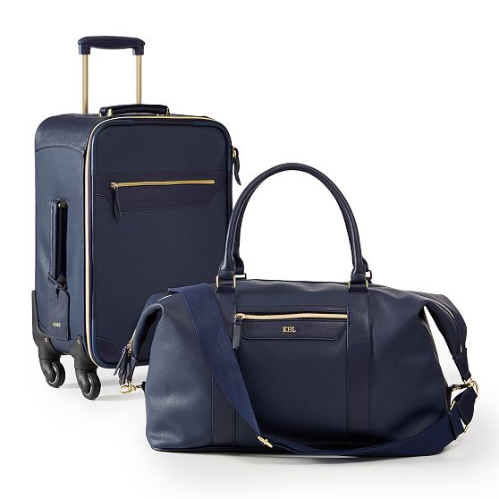 Concourse Vegan Leather Carry-On Luggage and Weekender Set