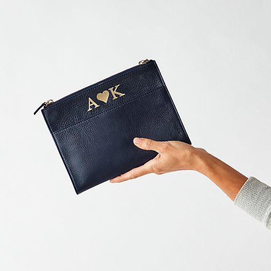 Zoe Leather Folded Clutch