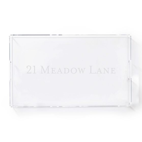 Etched Acrylic Serving Tray