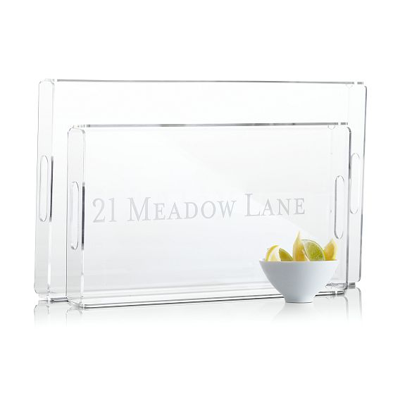 Etched Acrylic Serving Tray