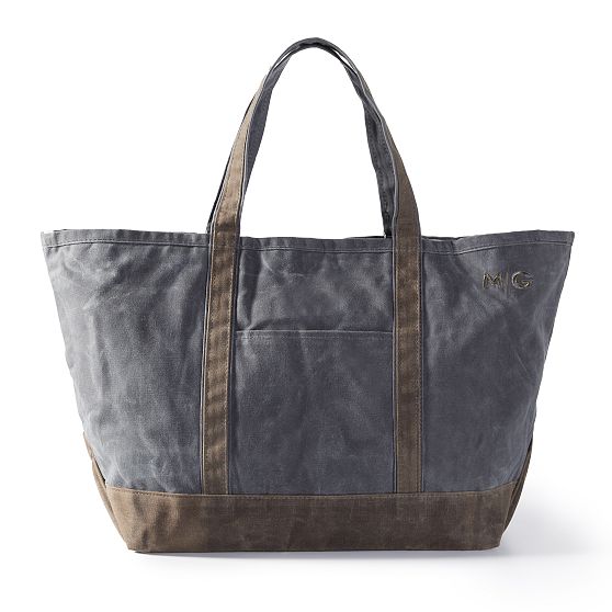 Waxed Canvas Tote Bag